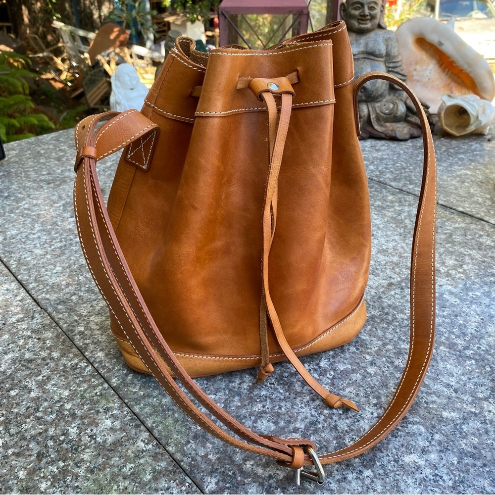 Boho Drawstring Bucket Bag - image 7